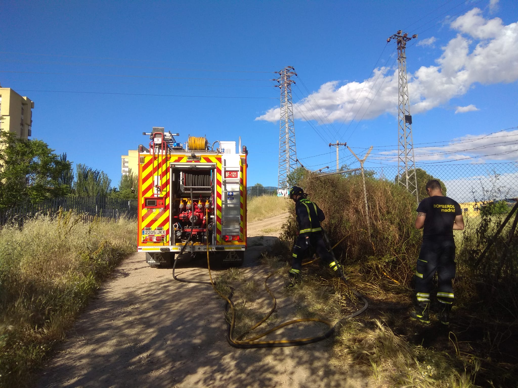 incendio vía pecuaria aluche